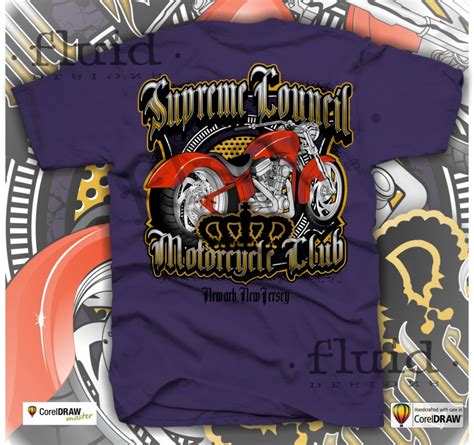 Motorcycle Club T-Shirt layouts - Fluid Designs Inc.