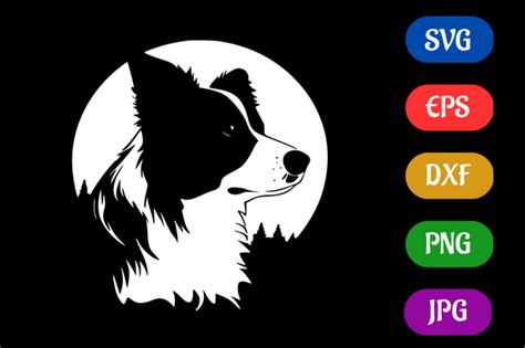 Border Collie | Silhouette SVG EPS DXF Graphic by Creative Oasis ...