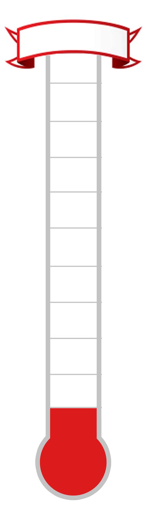 thermometer-2 | Fundraising thermometer, Goal thermometer templates ...