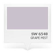 SW 6548 - Grape Mist | Lilac paint, House colors, Mists