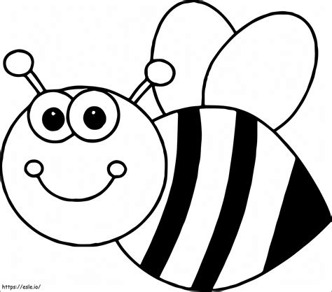 Awesome Bee coloring page