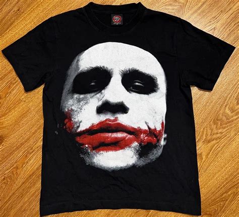 Vintage Batman Movie Joker Heath Ledger Big Face T-Sh… - Gem