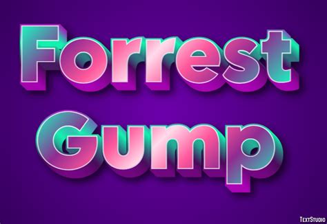 Forrest Gump Text Effect and Logo Design Movie