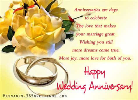 Wedding Anniversary Wishes and messages - 365greetings.com