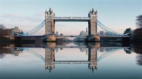 Premium AI Image | tower bridge black and white