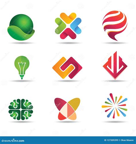 Modern Colorful Logo Design Inspiration Template Stock Vector ...