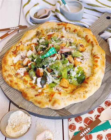 Chicken Caesar Salad Pizza. - DomestikatedLife