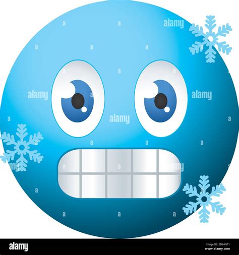 cold emoji face icon over white background, colorful design, vector ...