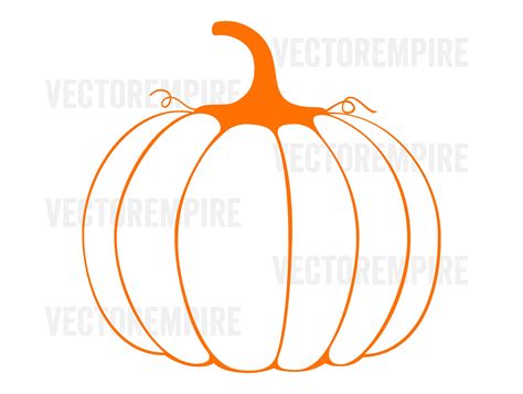 Pumpkin SVG Fall Pumpkin Clip Art Autumn SVG Pumpkin Cricut Files ...