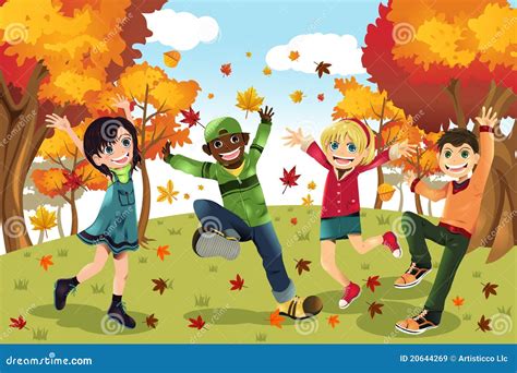 Autumn Fall Season Kids Royalty Free Stock Images - Image: 20644269