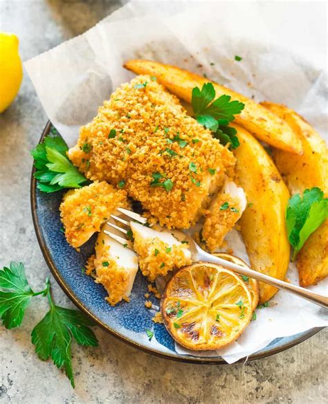 Fish and Chips {Healthy Baked Recipe!} – WellPlated.com