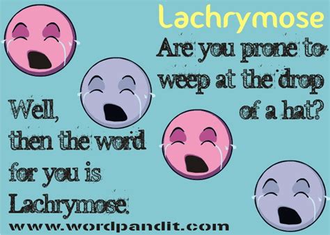 Meaning of Lachrymose