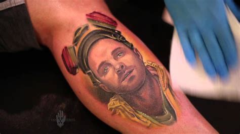 Can Gurgul - Jesse Pinkman Portrait Tattoo - YouTube