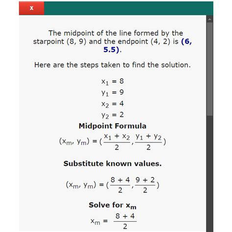 Midpoint calculator | Midpoint of a line segment calculator