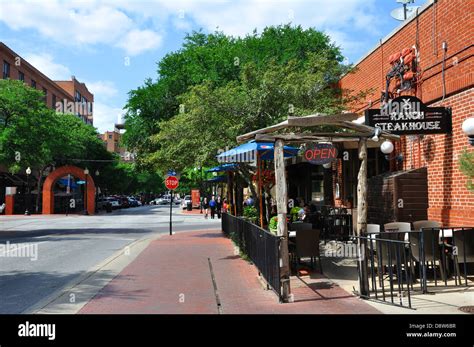 Y.O. Ranch Steakhouse Restaurant at West End in Downtown Dallas, Texas, USA Stock Photo - Alamy