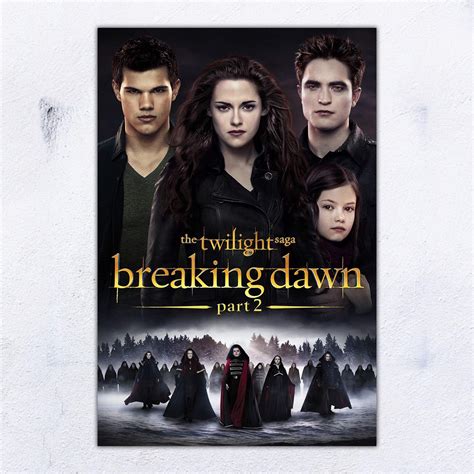 UpdateClassic The Twilight Saga Breaking Dawn Part Movie Poster And Prints Unframed Wall Art ...