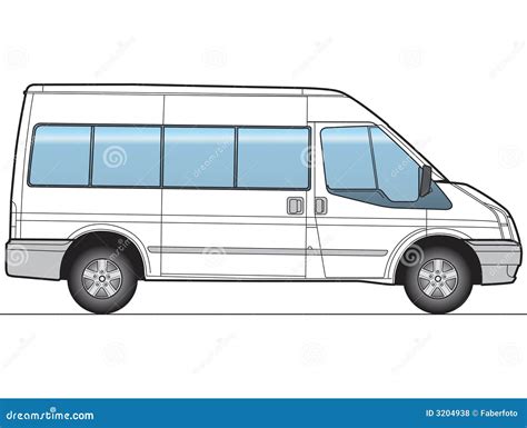 Minibus Vector Royalty Free Stock Photos - Image: 3204938