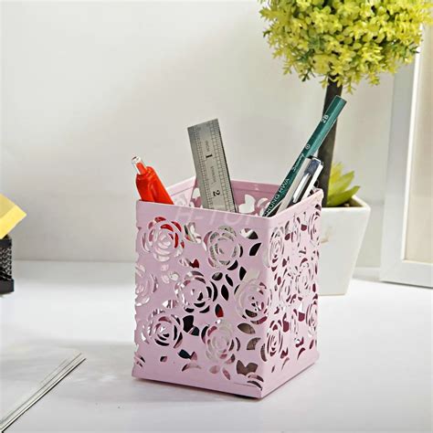 Cute Hollow Floral Design Pencil Holder Design Pen Holder Pencil Cup E8398-in Pen Holders from ...