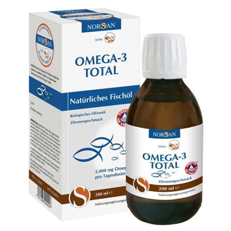 Купить NORSAN Omega-3 Total flüssig 200 ml по лучшей цене с доставкой из Германии на Украину