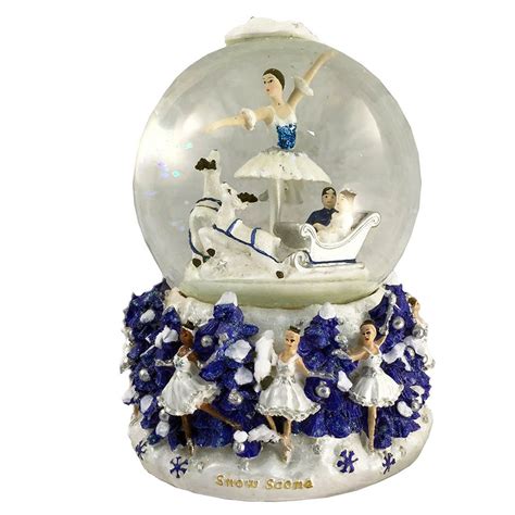 Musical Snow Scene Snow Globe The Nutcracker Music — Nutcracker Ballet Gifts