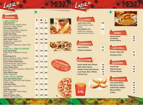 Menu at Laziz Pizza, Siliguri, Orchid Square Lower Ground Floor ...