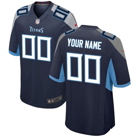 Men's Tennessee Titans Nike Navy 2018 Custom Game Jersey