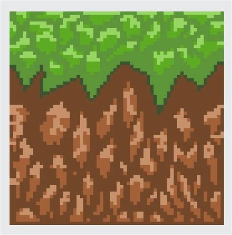 Pixel Art : Draw a ground with grass