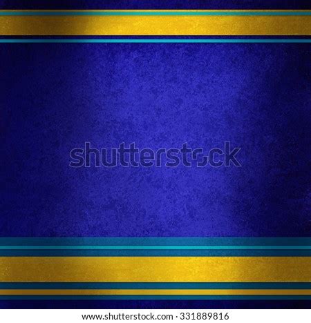 Elegant Blue Background With Gold Ribbons And Blue Stripes In Random ...