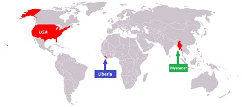 Distribution Map Of Metric And Imperial Measures Systems