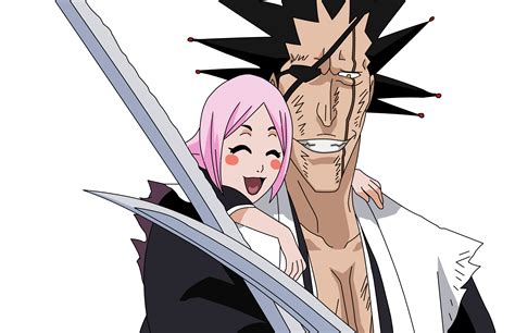 Kenpachi Zaraki and Yachiru Kusajishi by CerealFalcon on DeviantArt