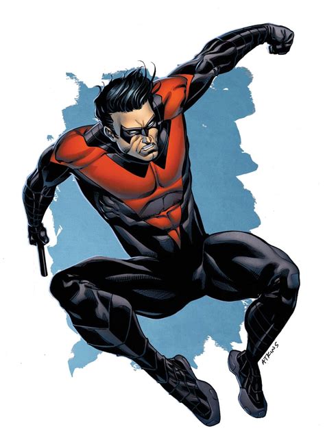 Robert Atkins Art: Nightwing colored...