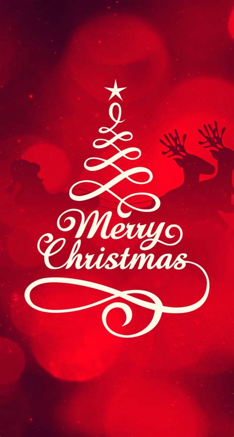 Merry christmas typography - The iPhone Wallpapers