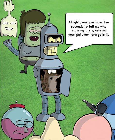 Futurama/Regular Show Crossover by NMation on DeviantArt