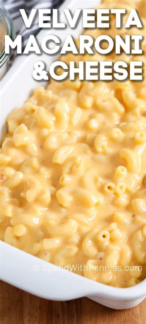 This Velveeta mac and cheese is an easy homemade recipe. Macaroni is ...