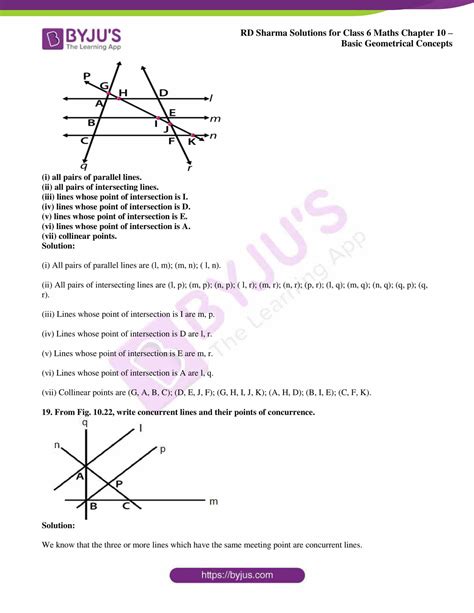 RD Sharma Solutions for Class 6 Chapter 10 Basic Geometrical Concepts PDF