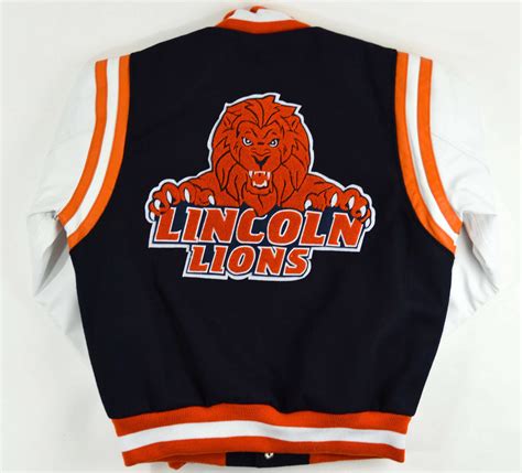 Lincoln Lions University Motto 2.0 Varsity Jacket - Maker of Jacket