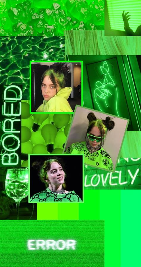 Billie Eilish Aesthetics Green Wallpapers - Wallpaper Cave