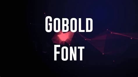 Gobold Font Free Download