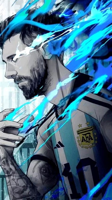 Lionel Messi | Argentina | World Cup | Blue Lock Wallpaper | Desenho de ...