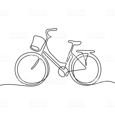 Bicycle Line Drawing : Drawing A Cartoon Bicycle | Dekorisori