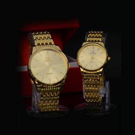 CK Gold Colour Couple Watch Lowest Price In Sri Lanka - eBuyBug