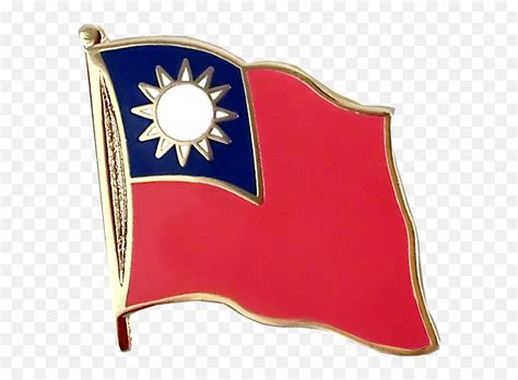 Taiwan Flag Pin - About Flag Collections Taiwan Flag Pin Emoji ...