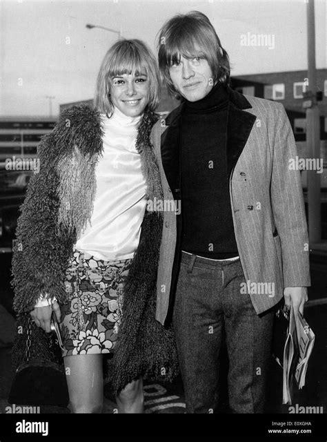 The Rolling Stones guitarist Brian Jones with his girlfriend Anita Stock Photo - Alamy