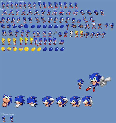 Sonic 4 Episode 1 Retro Sprites by FuntimeSegaSonic on DeviantArt