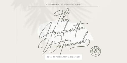 The Handwritten Watermark Font | Webfont & Desktop | MyFonts