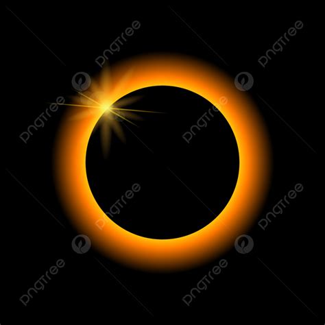 Solar Eclipse Vector Sun Moon Background, Planet, Horizon, Shine Background Image And Wallpaper ...