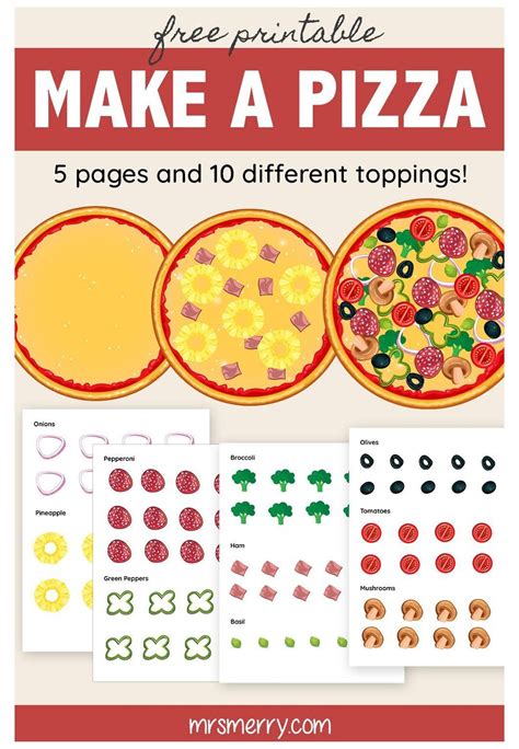 Printable Pizza Toppings - Printable Word Searches