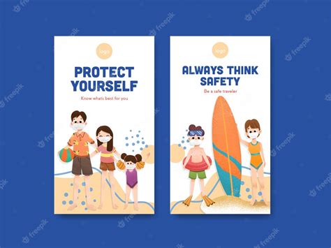 Free Vector | Social media template with covid-19 prevention concept ...