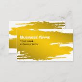 Painter Gold Business Card Template | Zazzle