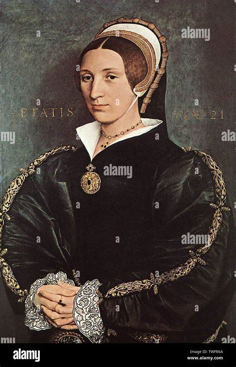 Hans Holbein the Younger - Portrait Catherine Howard 1540 Stock Photo ...